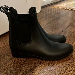 Black Women's J Crew Chelsea Rain Boots